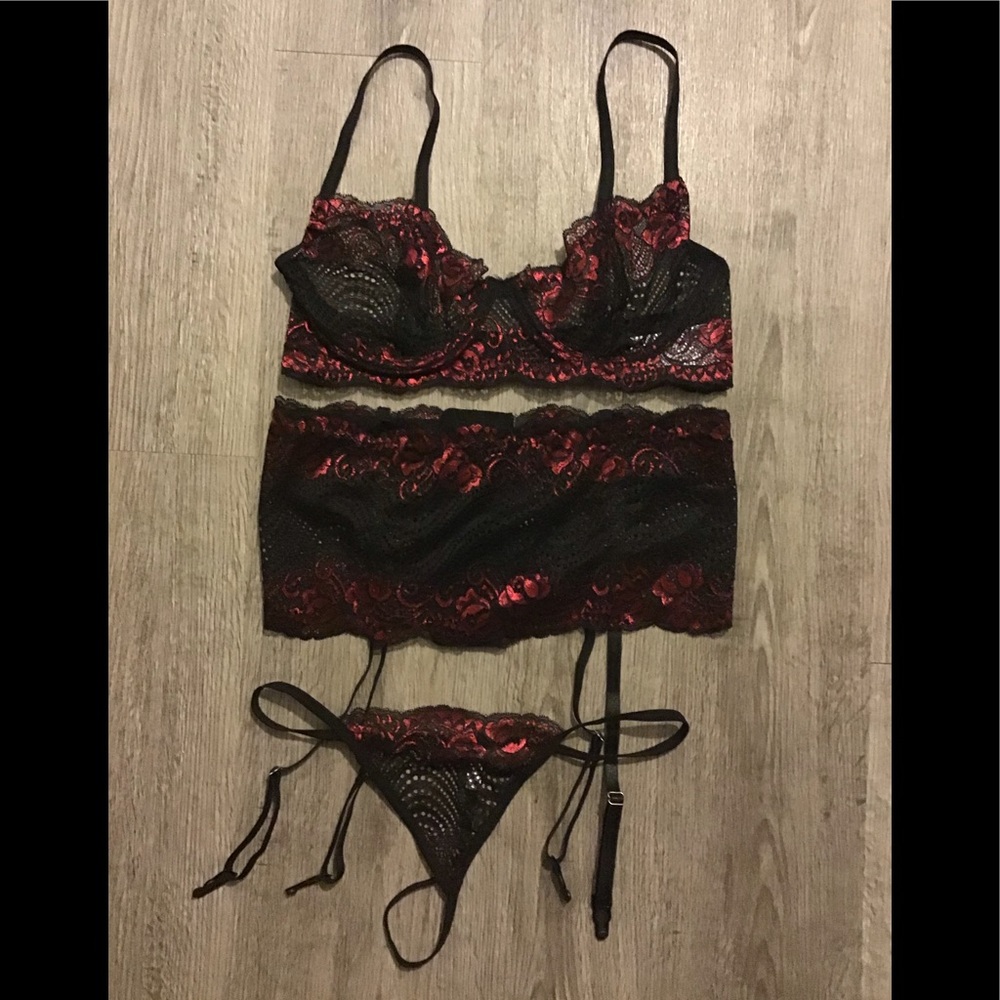 3 piece avidlove lingerie set